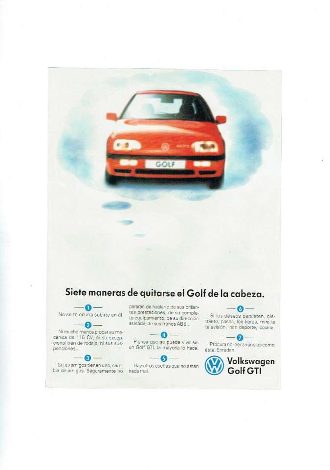 desencadenar Acuerdo Enciclopedia Documentos del motor | Volkswagen Golf III GTI "7 maneras..."